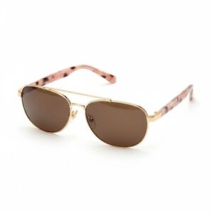 Tory Burch Light Brown Gradient Mirror Pilot Ladies Sunglasses